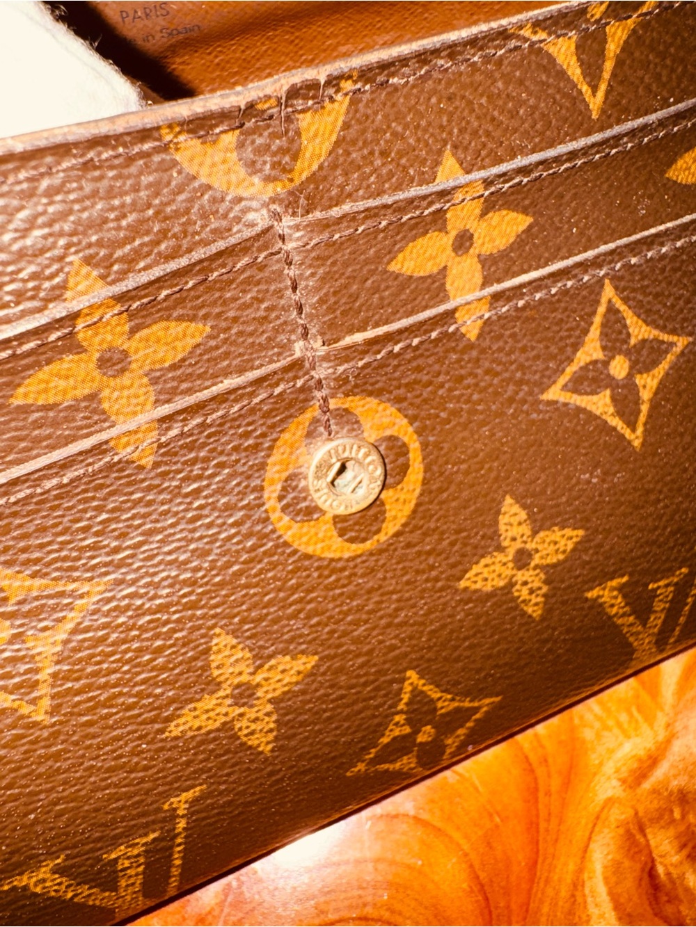 Louis Vuitton monogram vintage Sarah wallet converted Crossbody 2012 - Picture 11 of 14
